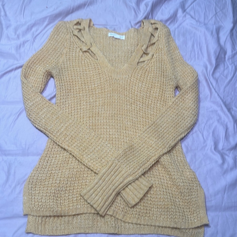 Aeropostale Gold/yellow knit sweater